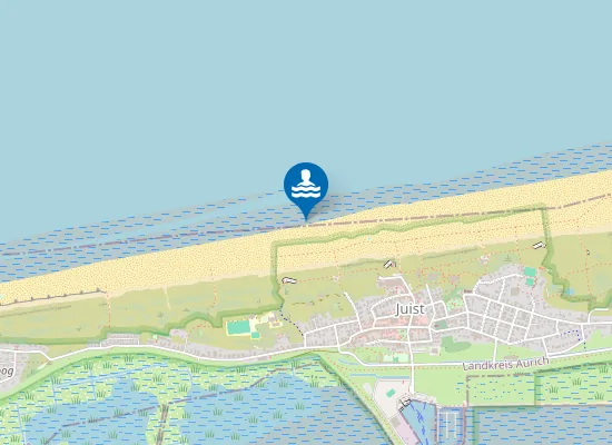 Map of NORDSEESTRAND LOOGBAD JUIST