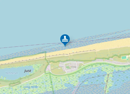 Map of NORDSEESTRAND WESTBAD JUIST