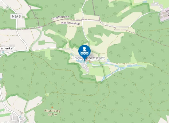 Map of Badeweiher Frickenhöchstadt