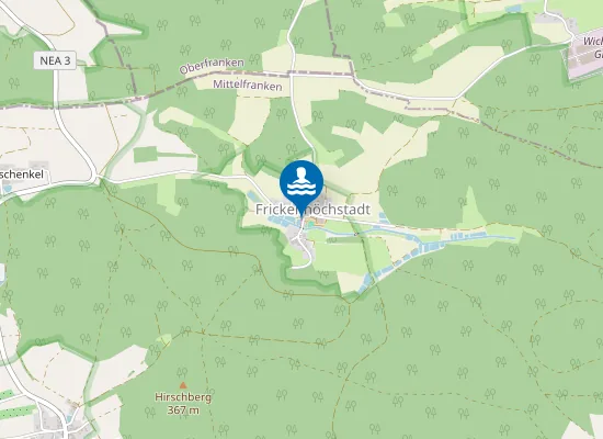 Map of Strand Badeweiher Frickenhöchstadt