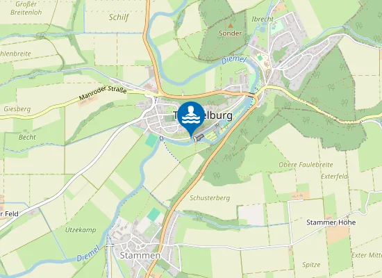 Map of Schwimmeinstieg Diemel