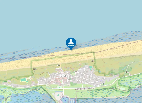 Map of NORDSEESTRAND OSTBAD JUIST