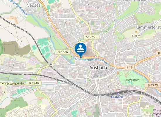 Map of Stadt Strand Ansbach