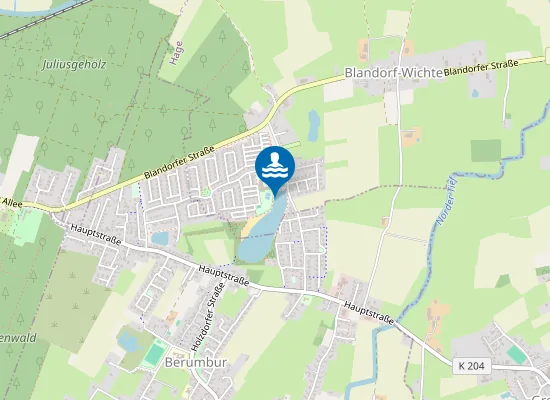 Map of KIESSEE BERUM SAMTGEMEINDE HAGE