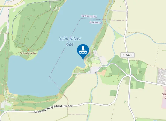 Map of Schladitzer Bucht