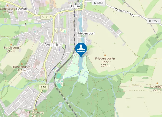 Map of Badestelle Weixdorf