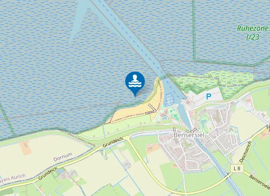 Map of NORDSEESTRAND ESENS BENSERSIEL