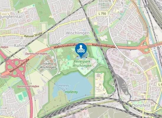 Map of Revierstrand Dortmund