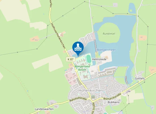 Map of BADESTELLE DORF WANGERLAND