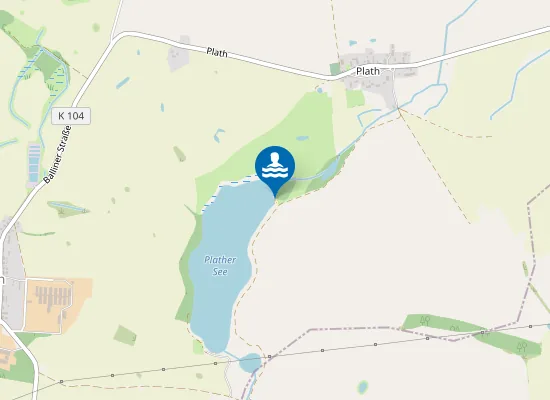 Map of Badestelle Plath - Plather See