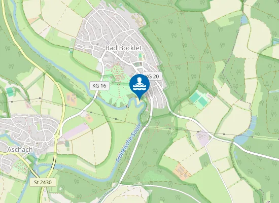 Map of Saalestrand Bad Bocklet