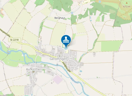 Map of Badeweiher Gerolfingen