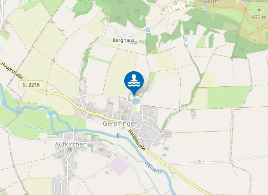 Map of Strand Badeweiher Gerolfingen
