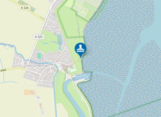 Map of NORDSEESTRAND HORUMERSIEL