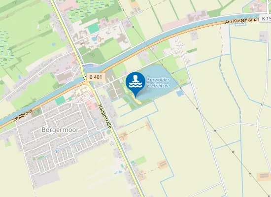 Map of Strand am Surwolder Freizeitsee