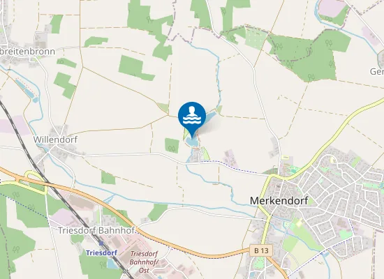 Map of Naturfreibad Weißbachmühle