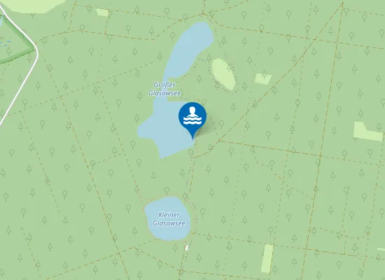 Map of Badestelle Großer Glasowsee