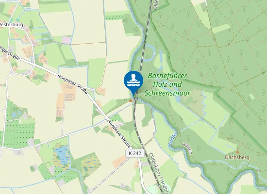 Map of Kleiner Badestrand am Huntebogen