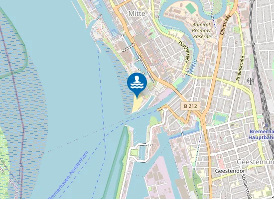 Map of Weser-Strandbad