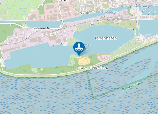 Map of BADESEE KLEIN WANGEROOGE BANTER SEE