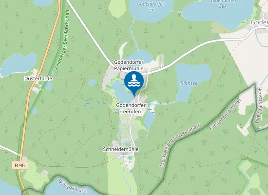 Map of Öffentliche Badestelle Teerofen