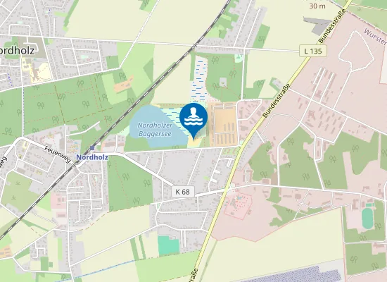 Map of Strand Nordholzer Baggersee