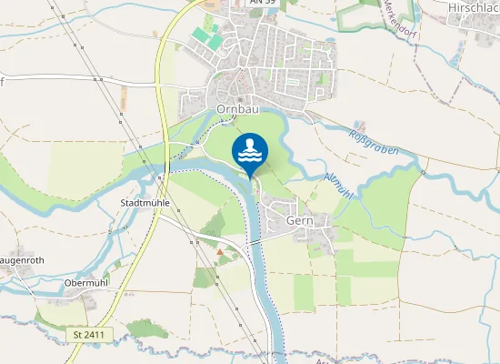 Map of Altmühlflussbad Ornbau