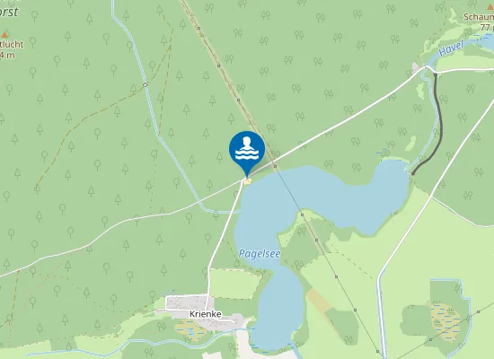 Map of Badestelle Pagelsee