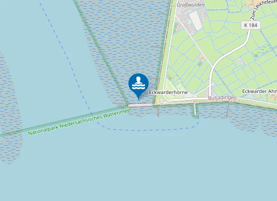 Map of JADEBUSENSTRAND ECKWARDERHOERNE