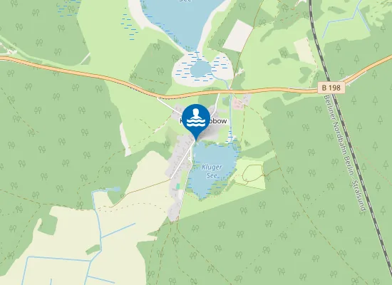 Map of Badestelle Klein Trebbow