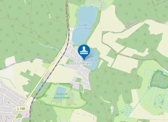 Map of Badestelle Kleiner Lottschesee