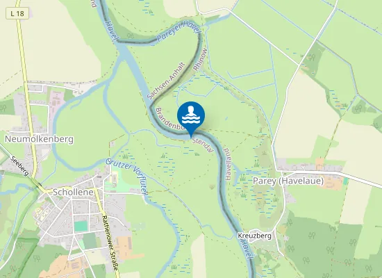 Map of Badestelle mit Strand