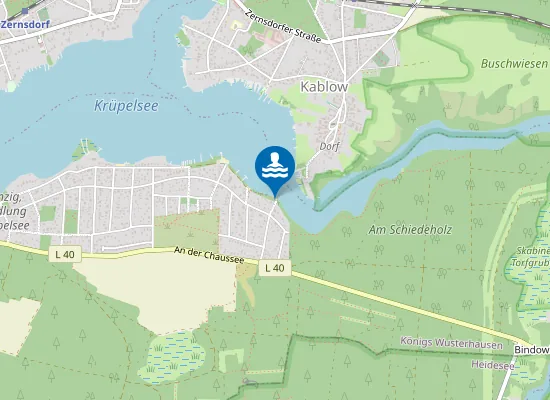Map of Badestelle Akazienalle