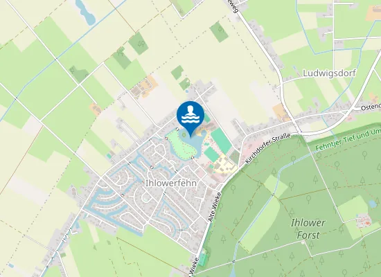 Map of BADESEE IHLER MEER IHLOWERFEHN