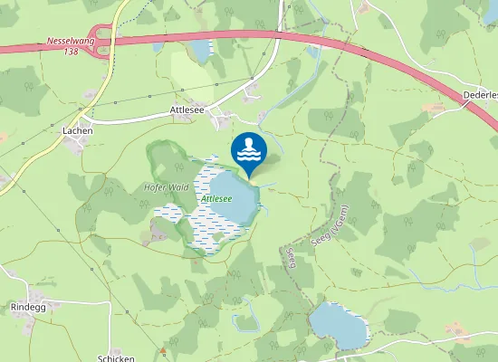 Map of Badestelle Attlesee