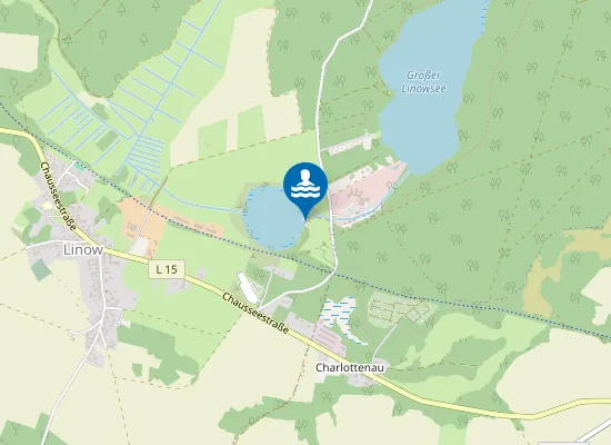 Map of Badestelle Kleiner Linowsee