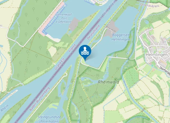 Map of Badegebiet Baggersee Helmlingen
