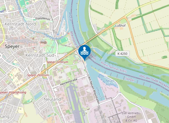 Map of Rheinstrand Speyer