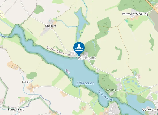 Map of Badestelle Wittmoldt