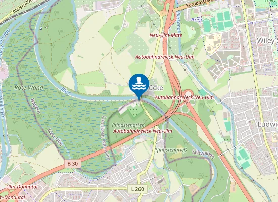 Map of Kiesbank Illerbrücke