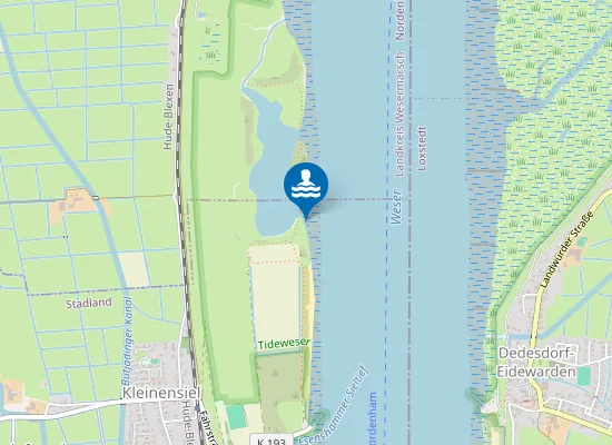Map of WESERSTRAND KLEINENSIEL