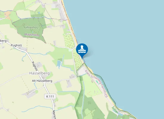Map of Hunde Strand