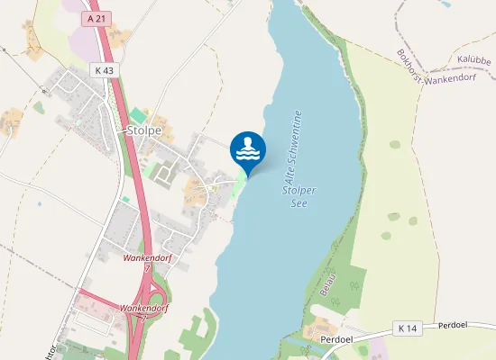 Map of Badestelle Stolper See