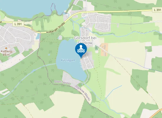 Map of Badestelle Kutzingsee