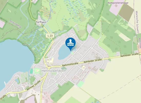Map of Badestelle Kleiner Stienitzsee