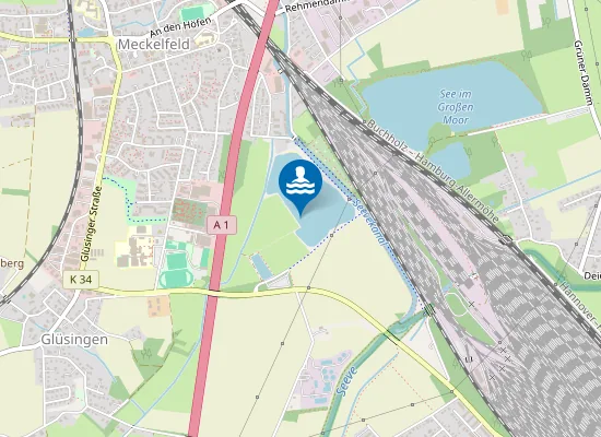 Map of PULVERMUEHLENTEICH MECKELFELD