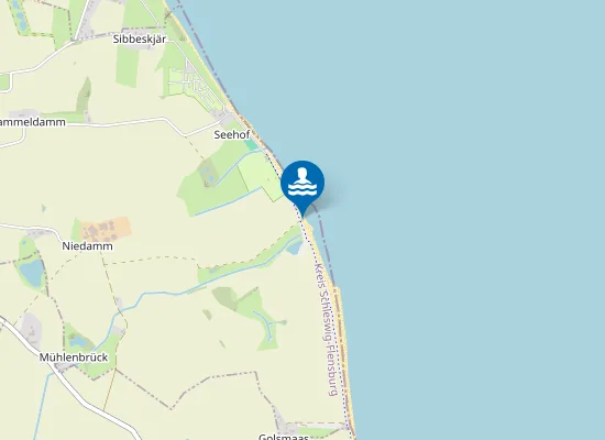 Map of FKK Strand Niedamm / Golsmaas