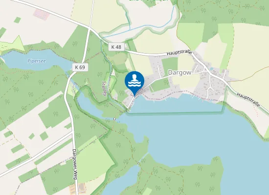 Map of Schalsee Badestelle Dargow