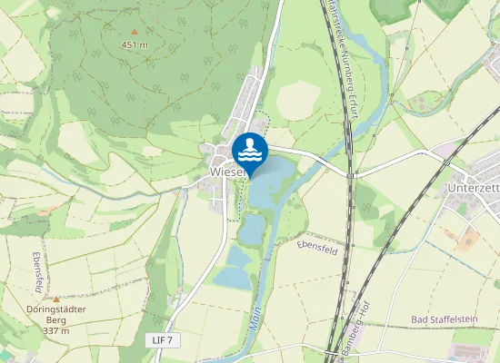 Map of Bootseinstieg Wiesen km 415,2