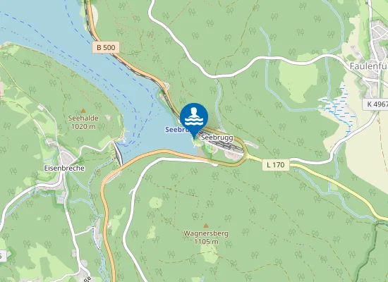 Map of Strandbad Seebrugg
